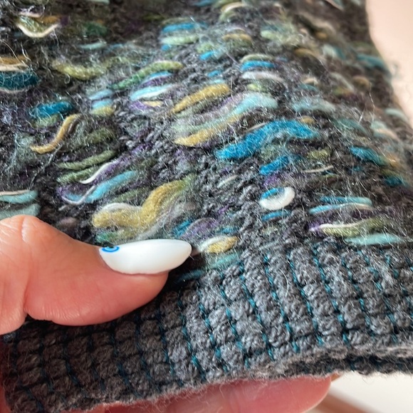 Anthropologie MOTH Keavy chunky tweed cardigan jacket sweater open front M - Picture 9 of 17